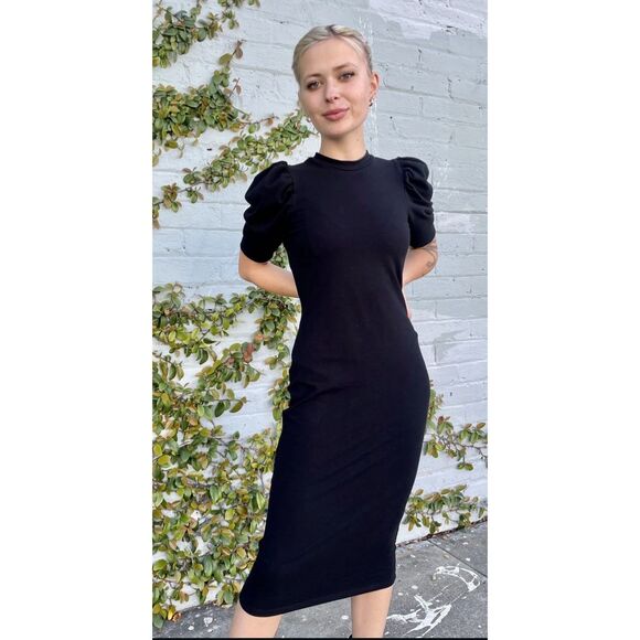 The Curve by Judani 1X Black Midi Dress‎ - Picture 1 of 4
